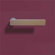 Baar Mortise Handle On Rose - Satin Chr